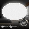BRILONER Slim svítidlo LED panel pr.37,5 cm - 22W, 3000lm, hvězdné nebe, neutrální bílá, bílé 7654016
