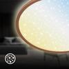 BRILONER Slim svítidlo LED panel pr.37,5 cm - 22W, 3000lm, dálkový ovladač, stmívatelné, kávová 7655014