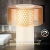 BRILONER Gila stolní lampa - 2,6W, 200lm, bezdrátová, LED, IP44, dotykový vypínač, stmívatelná, kávová/světlešedá 7669014