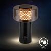BRILONER Gila stolní lampa - 2,6W, 200lm, bezdrátová, LED, IP44, dotykový vypínač, stmívatelná, černá/zlatá 7669015