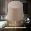 BRILONER Bota stolní lampa - 1,8W, 120lm, nabíjecí, LED, stmívatelné, dotykový vypínač, teplá bílá, béžová 7708011