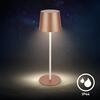 BRILONER Bota stolní lampa - 2,6W, 120lm, nabíjecí, LED, stmívatelné, dotykový vypínač, teplá bílá, kávová 7708014