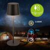 BRILONER Bota stolní lampa - 1,8W, 120lm, nabíjecí, LED, stmívatelné, dotykový vypínač, teplá bílá, černá 7708015