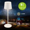 BRILONER Bota stolní lampa - 1,8W, 120lm, nabíjecí, LED, stmívatelné, dotykový vypínač, teplá bílá, bílá 7708016