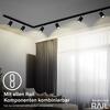 BRILONER Prodlužovací sada lištový systém 230V - 1x lišta 0,75 cm, 2 spoty GU10, černá 8001025