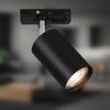 BRILONER LED spot GU10 lištový systém 230V – vysokonapěťový, 13,8cm, otočný/nastavitelný, černý 8005015