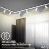 BRILONER LED spot GU10 lištový systém 230V – vysokonapěťový, 13,8cm, otočný/nastavitelný, bílý 8005016