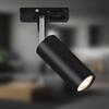 BRILONER LED spot 5,5W lištový systém 230V vysokonapěťový, stmívatelné, teplá bílá, 4x10 cm, černý 8007015