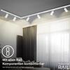 BRILONER LED spot 5,5W lištový systém 230V vysokonapěťový, stmívatelné, teplá bílá, 4x10 cm, bílý 8007016