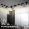 BRILONER 1-fázový lištový systém, kompletní sada, 4x LED závěsná svítidla, černá 8016045