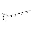 BRILONER Luxtrail lištový systém, 4x LED spoty, 2x LED závěsná svítidla, do L, černá 8035065
