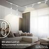 BRILONER Luxtrail lištový systém, 6x spot, 2x závěsná svítidla, do U/Z, bílá 8037086