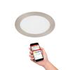 TELEFUNKEN Smart LED vestavné svítidlo, pr. 17 cm, 12 W, matný nikl 309402TF