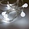 DecoLED LED světelný řetěz na baterie - ledově bílá, 10 diod, 2,1m