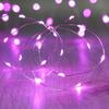 DecoLED LED světelný řetěz na baterie - růžový, 20 diod, 2,3 m