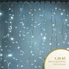 DecoLED LED světelný závěs - 1x1,5m, studená bílá, 150 diod