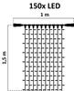 DecoLED LED světelná záclona - 1x1,5m, ledově bílá, 150 diod