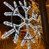 DECOLED LED světelná vločka na VO, pr. 80 cm, ledově bílá