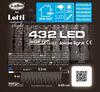 XmasKing LED krápník 3,5x0,85m 432 LED, 24V propojitelné venkovní, studená bílá rampouchy