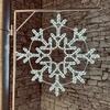DecoLED LED světelná vločka na VO, pr. 85 cm, ledově bílá