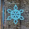 DecoLED LED světelná vločka IX, sada na VO 3D tisk, 72 cm, ledově bílá