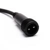 DecoLED Přípojka mezi světelnou hadicí a systémy EASY FIX 0,25m, černý, samčí, IP44