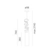 Artemide závěsné svítidlo Decomposé Design Collection E27 zlaté