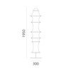 Artemide stojací lampa Falkland E27 max. 8 W Design Collection