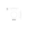 Artemide nástěnné/stropní svítidlo Itka 35 E14 Design Collection 15 W