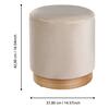LIVING Taburet 2 velikosti MASHIKE 424035