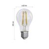 EMOS LED žárovka Filament A60 / E27 / 3,8 W (60 W) / 806 lm / teplá bílá ZF5147