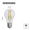 EMOS LED žárovka Filament A60 / E27 / 5 W (75 W) / 1 060 lm / neutrální bílá ZF5158