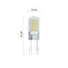 EMOS LED žárovka Classic JC / G9 / 2,5 W (32 W) / 350 lm / neutrální bílá ZQ9536