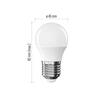 EMOS LED žárovka Basic Mini Globe / E27 / 5,5 W (40 W) / 470 lm / teplá bílá ZL6F22