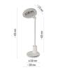 EMOS LED stolní lampa WESLEY, bílá Z7620W