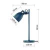 EMOS Stolní lampa JULIAN na žárovku E27, modrá Z7621BL