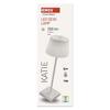 EMOS LED stolní lampa KATIE, nabíjecí, bílá Z7630W