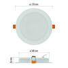 EMOS LED podhledové svítidlo RUBIC 17 cm, 18 W, neutrální bílá ZD1442