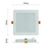 EMOS LED podhledové svítidlo RUBIC 17 x 17 cm, 18 W, neutrální bílá ZD2442