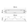 EMOS Rámeček CESSI pro vestavnou montáž nouzového svítidla, plast ZN1211