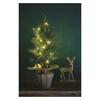 EMOS LED vánoční stromek, 52 cm, 3x AA, vnitřní, teplá bílá, časovač DCTW01