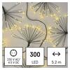 EMOS LED světelný řetěz - svítící trsy, nano, 5,2 m, vnitřní, teplá bílá, časovač D3AW10