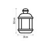 EMOS LED dekorace - vánoční lucerna se svíčkami černá, 35,5 cm, 3x C, vnitřní, vintage DCLV15