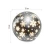 EMOS LED vánoční skleněná koule - vločky, 12 cm, 3x AA, vnitřní, teplá bílá, časovač DCLW28