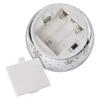 EMOS LED vánoční skleněná koule - vločky, 12 cm, 3x AA, vnitřní, teplá bílá, časovač DCLW28