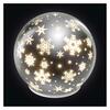 EMOS LED vánoční skleněná koule - vločky, 12 cm, 3x AA, vnitřní, teplá bílá, časovač DCLW28