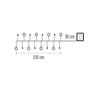 EMOS LED girlanda - kamínky, 1,2 m, 3x AA, vnitřní, teplá bílá, časovač DCGW16
