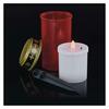 EMOS LED hřbitovní svíčka zapichovací, červená, 25 cm, 2x AA, venkovní i vnitřní, vintage DCCV22