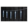 EMOS LED vánoční girlanda – 10x rampouch, 1,35 m, 2x AA, vnitřní, studená bílá, časovač DCGC01