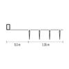 EMOS LED vánoční girlanda – 10x rampouch, 1,35 m, 2x AA, vnitřní, studená bílá, časovač DCGC01